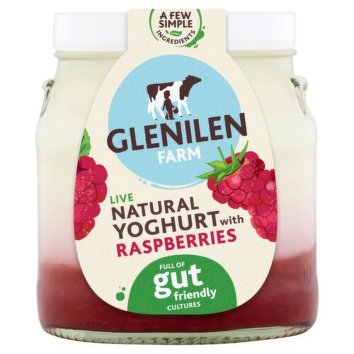 Glenilen Raspberry Live Yogurt Jar (140 g)