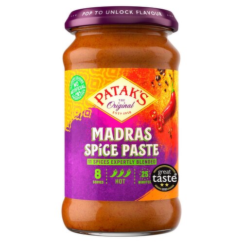 Patak's Hot Madras Spice Paste (283 g)