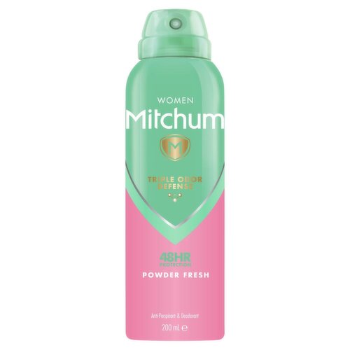 Mitchum Powder Fresh Triple Odor Defense Anti-Perspirant Deodorant (200 ml)