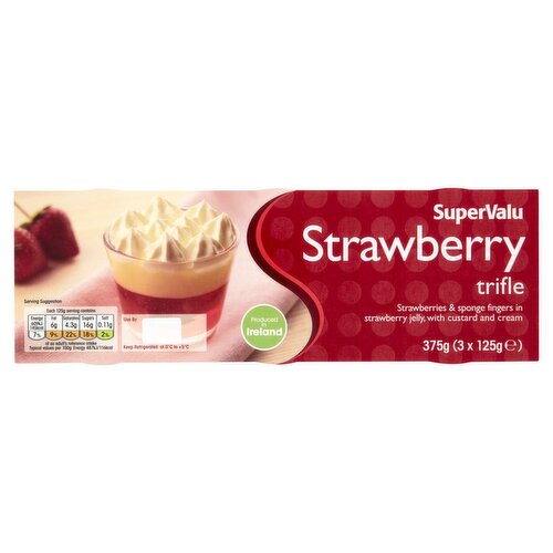 SuperValu Strawberry Trifle 3 Pack (125 g)