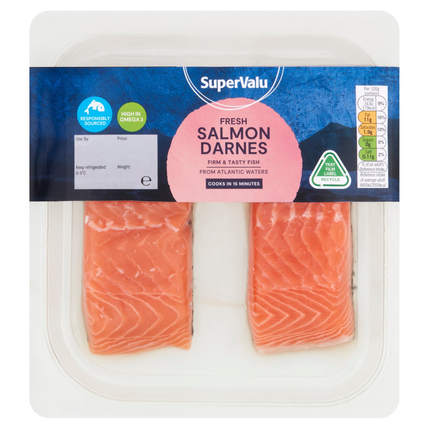 SuperValu Salmon Darnes x2  (240 g)