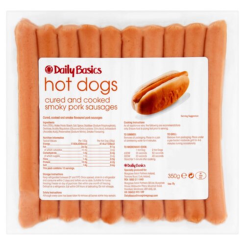 Daily Basics Hot Dogs (350 g)