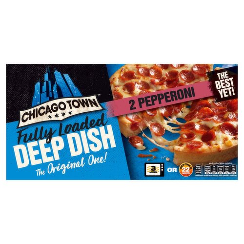 Chicago Town Deep Dish Pepperoni Pizza 2 Pack (320 g)