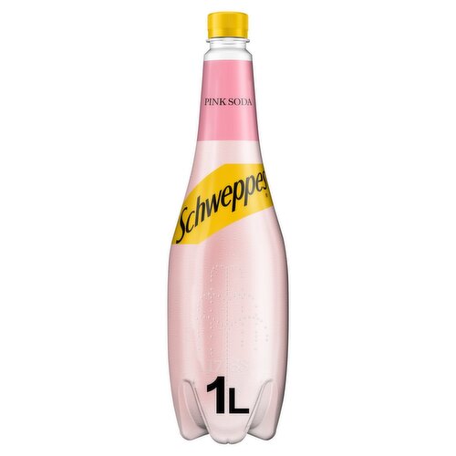 Schweppes Pink Soda Bottle (1 L)