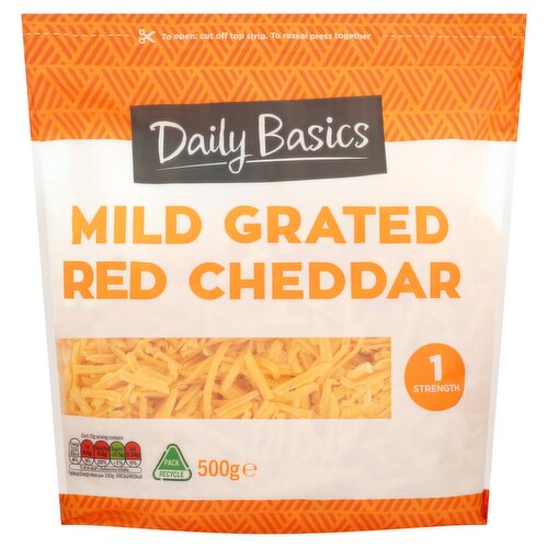 Daily Basics Grated Red Cheddar (500 g)
