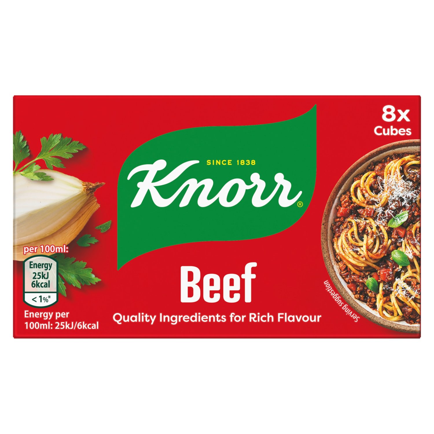 Knorr Beef Stock Cubes 8 Pack (80 g)