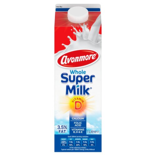 Avonmore Whole Super Milk   (1 L)