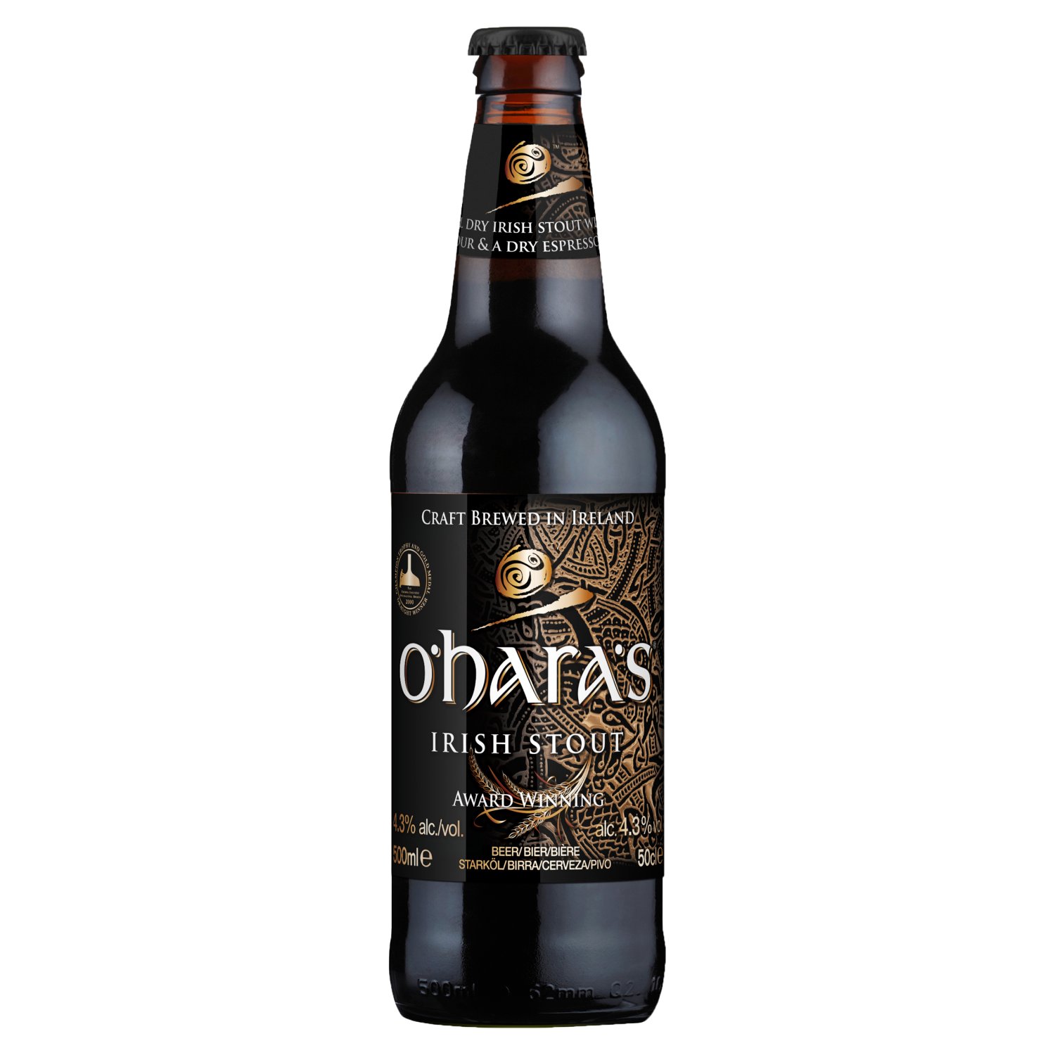 O'Hara's Irish Stout Bottle (500 ml)
