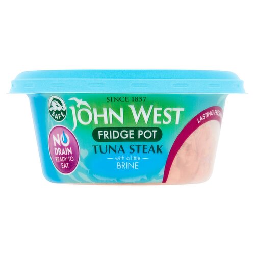 John West No Drain Fridge Pot Tuna Steak In Brine (110 g)