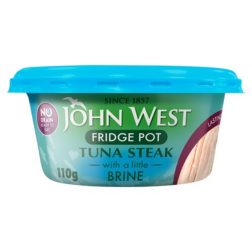 John West No Drain Fridge Pot Tuna Steak In Brine (110 g)