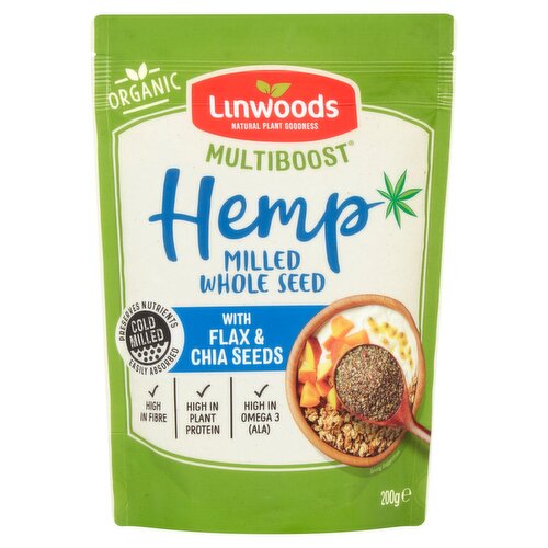 Linwoods Organic Multiboost Milled Hemp Seed With Flax & Chia Seed (200 g)