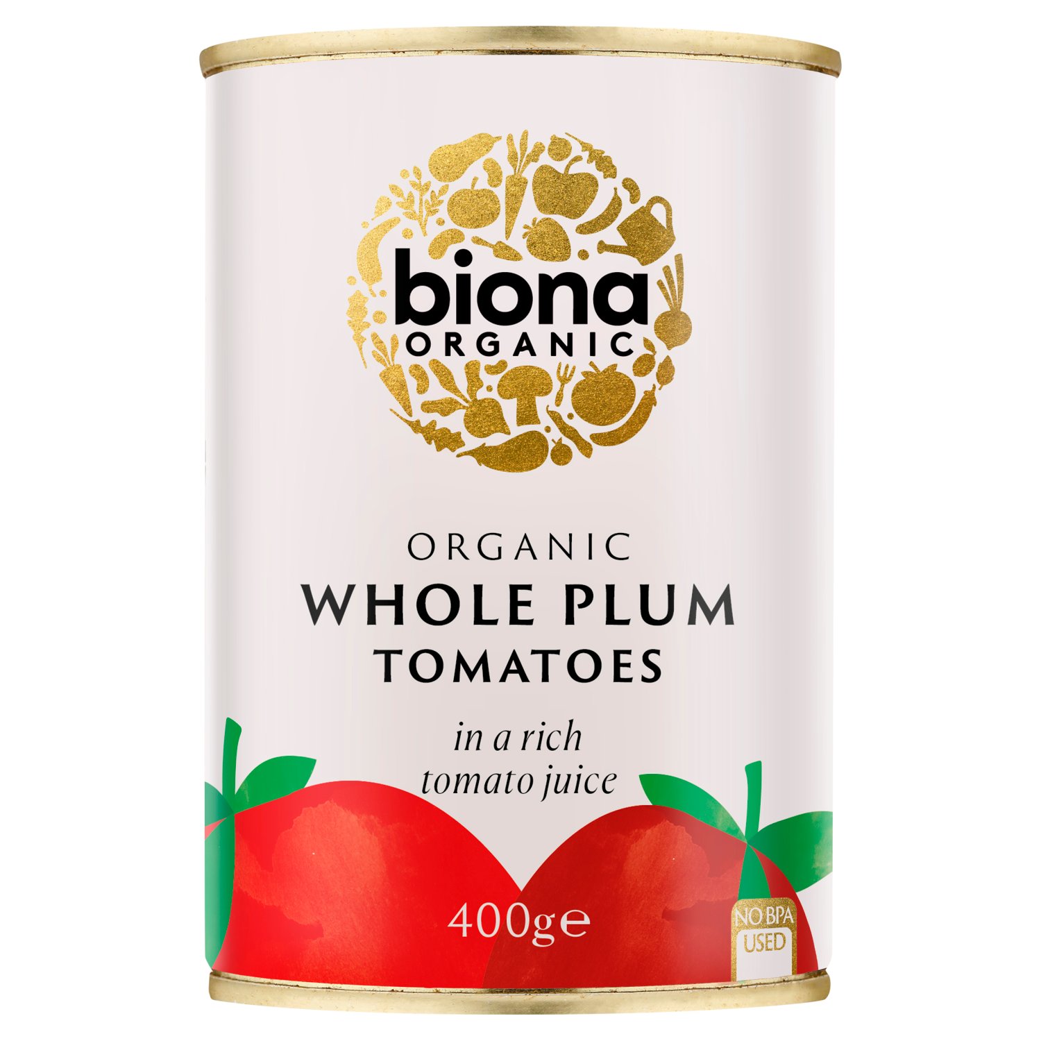 Biona Organic Whole Plum Peeled Tomatoes (400 g)