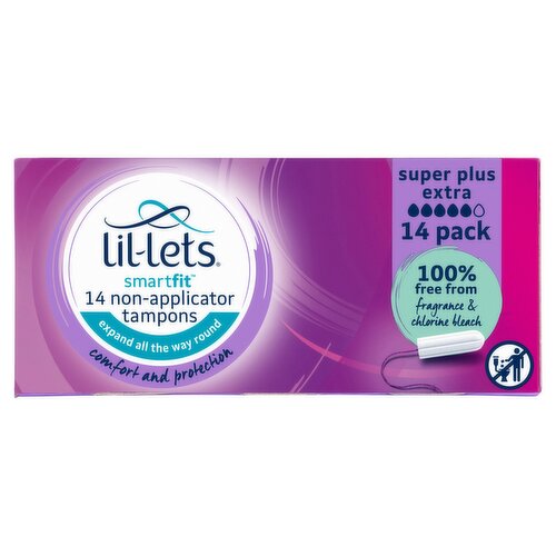 Lil-lets Non Applicator Super Tampons Extra (14 Piece)