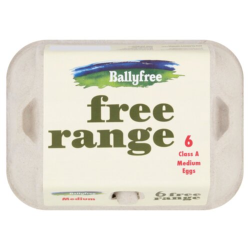 Ballyfree Free Range Medium Eggs (6 Piece)