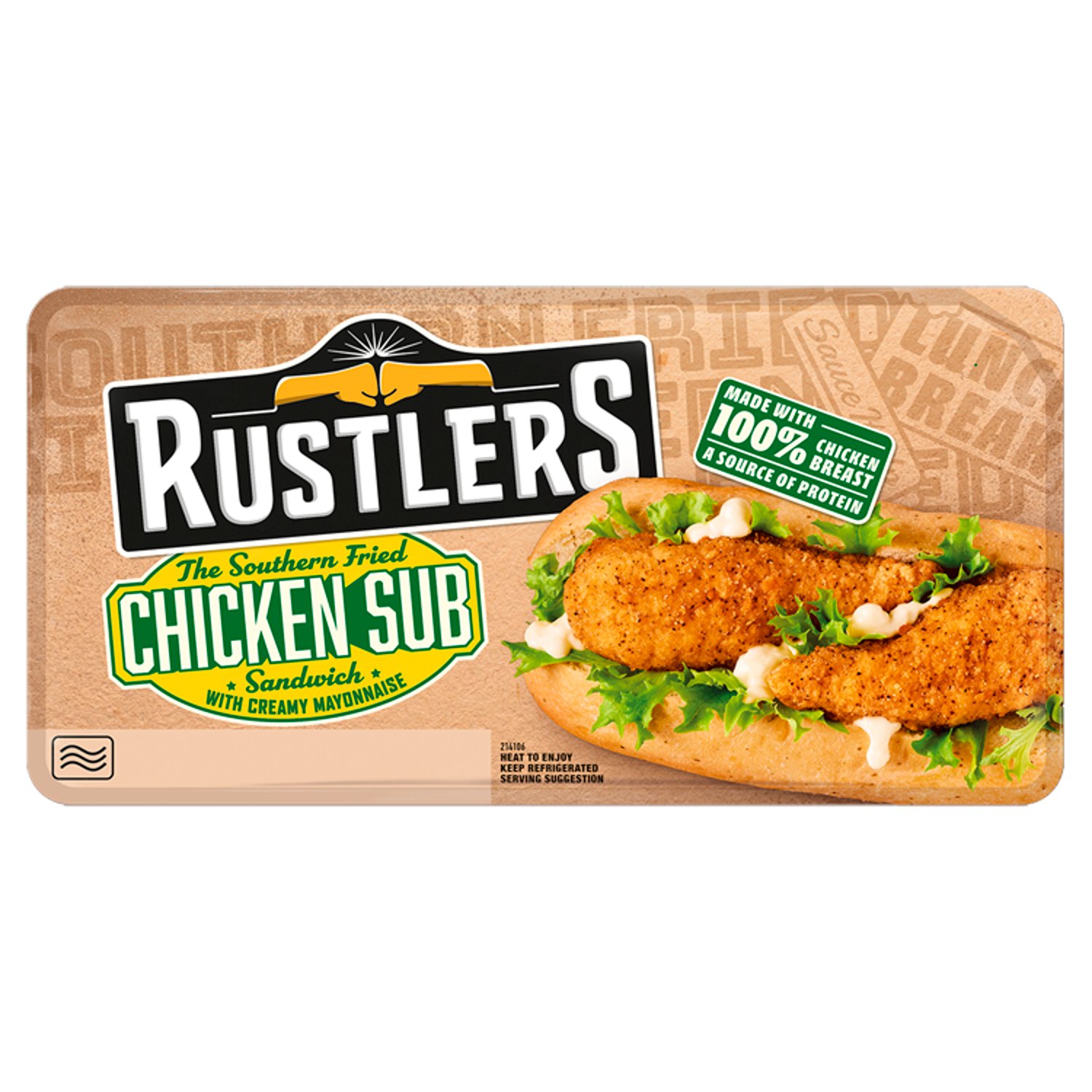 Rustlers Southern Fried Chicken Sub (158 g)