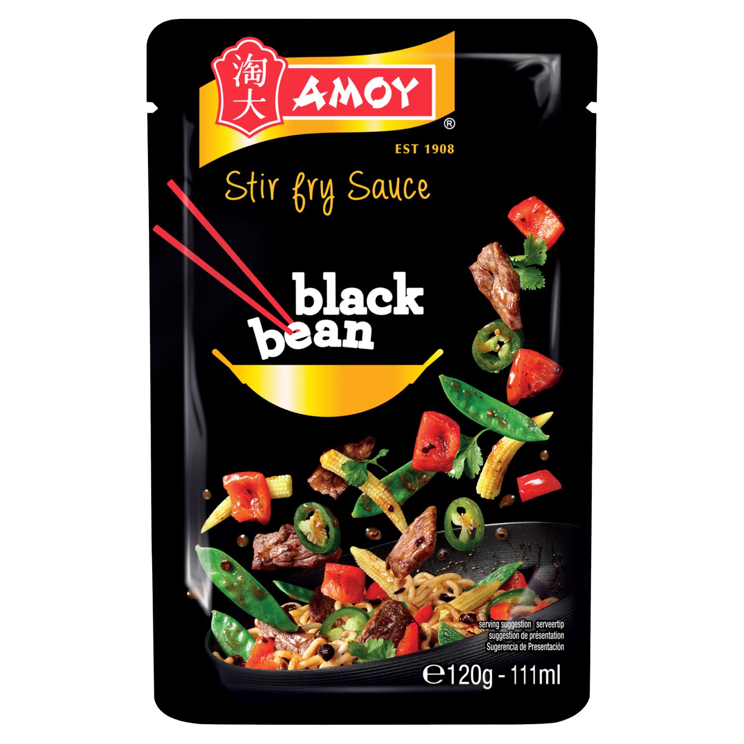 Liven up your stir fry!
These inspiring flavours bring your stir fry to life.
Rich savoury flavour with fermented black soy beans, aromatic ginger, shallots and garlic.