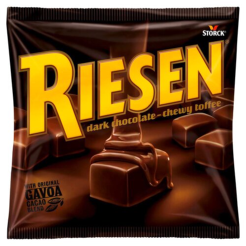 Riesen Dark Chocolate Chewy Toffee Bag (135 g)