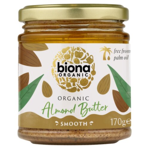 Biona Organic Smooth Almond Butter (170 g)