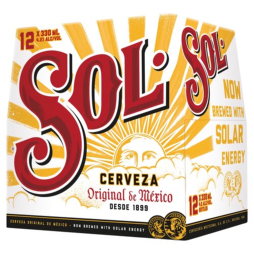 Sol Bottles 12 Pack (330 ml)