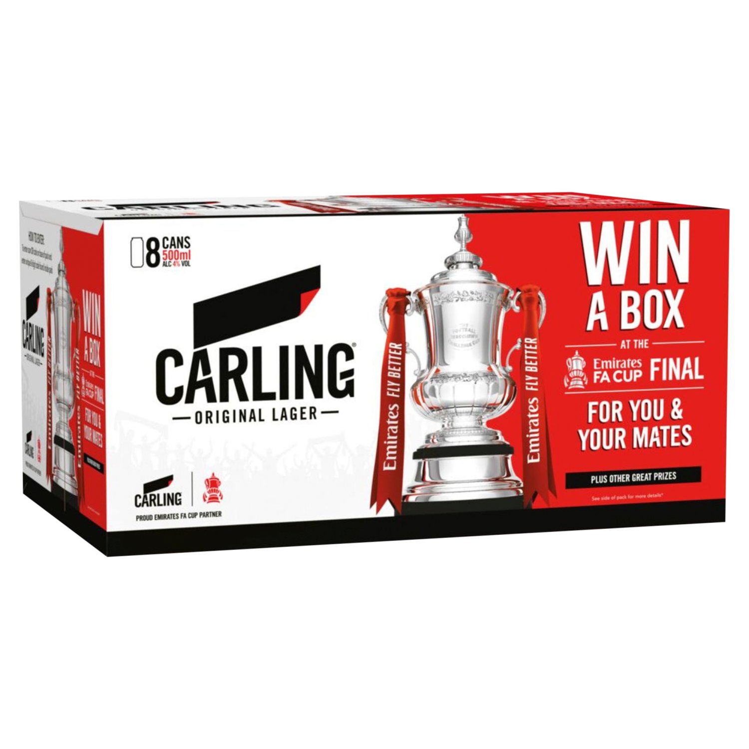 Carling Lager Cans 8 Pack (500 ml)