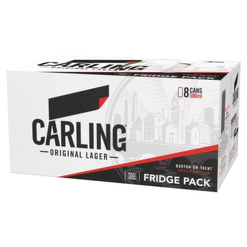 Carling Lager Can 8 Pack (500 ml)