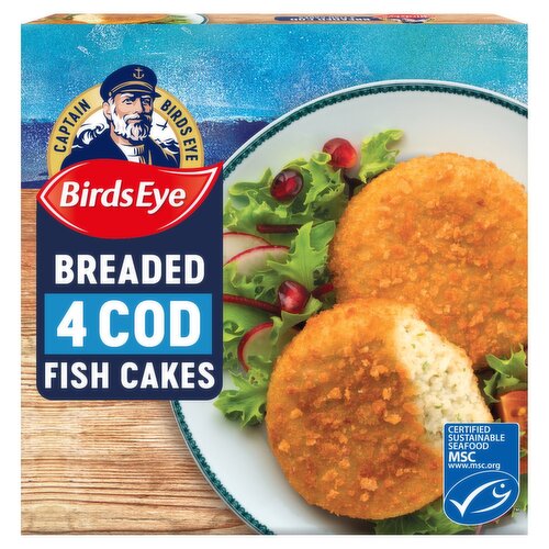 Birds Eye Breaded Cod Fish Cakes 4 Pack (198 g) Storefront EN