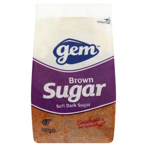 Gem Soft Dark Brown Sugar (500 g)