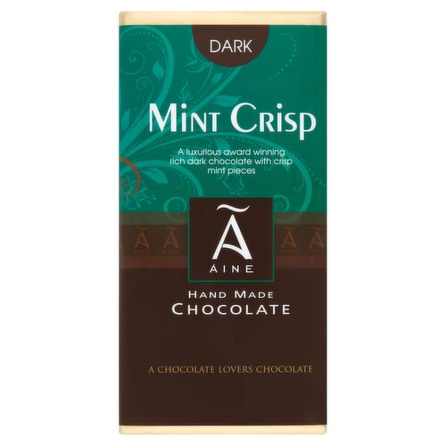 Aine Hand Made Dark Mint Crisp Chocolate Bar (100 g)