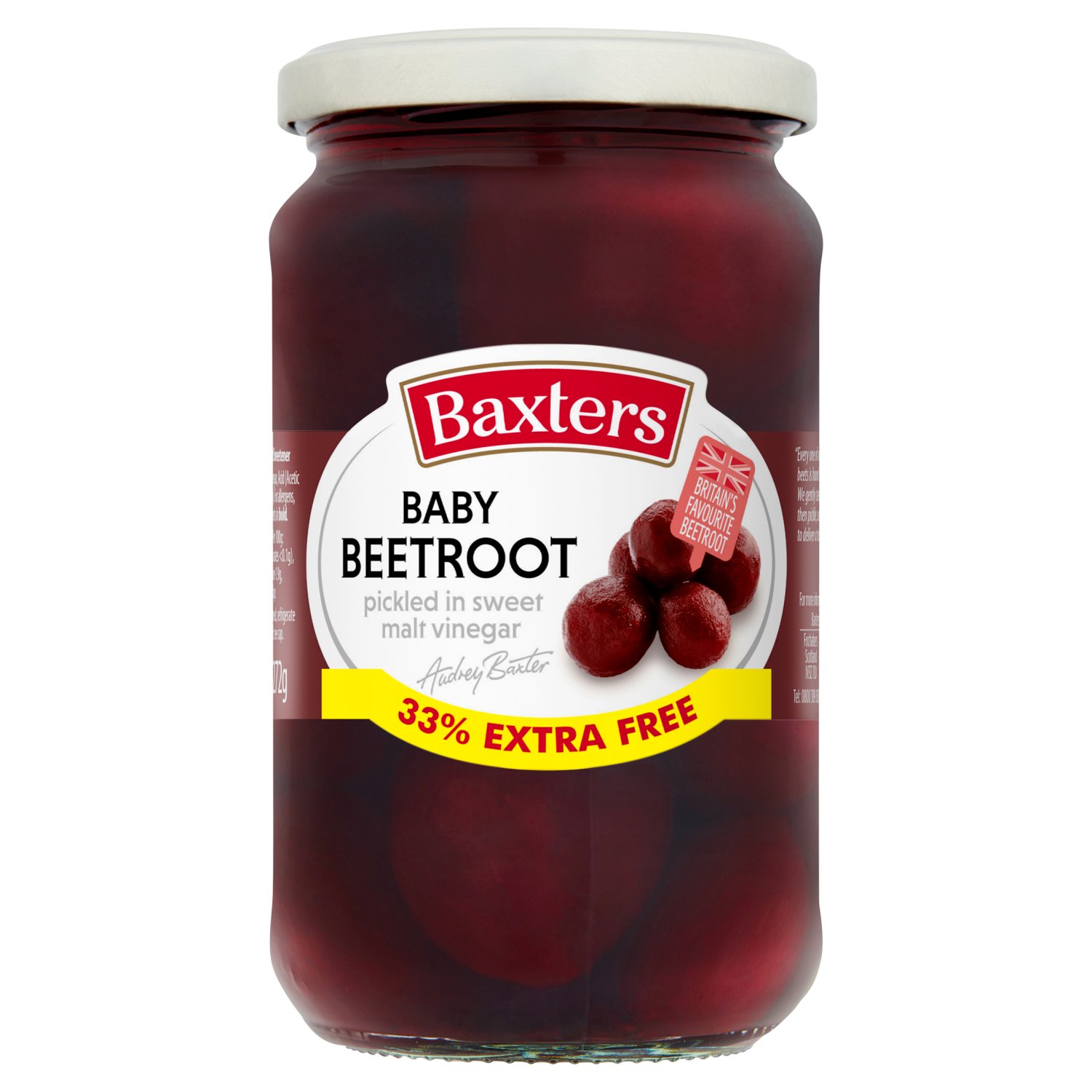 Baxters Baby Beetroot 33% Extra Free (455 g)