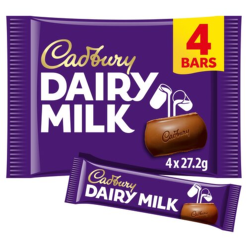 Cadbury Dairy Milk 4 Pack (27.2 g)