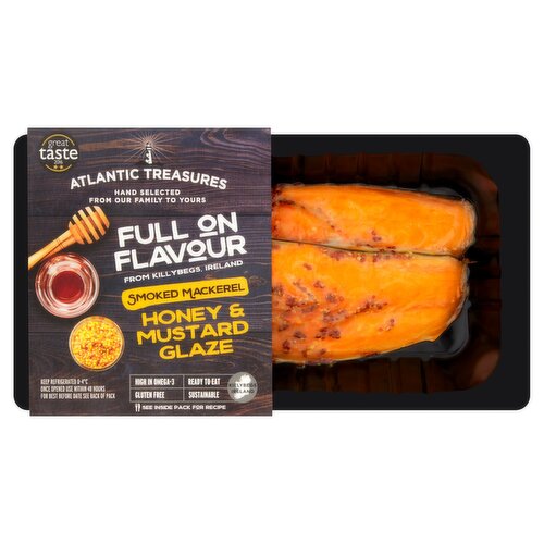 Atlantic Treasures Honey & Mustard Smoked Mackerel (170 g)