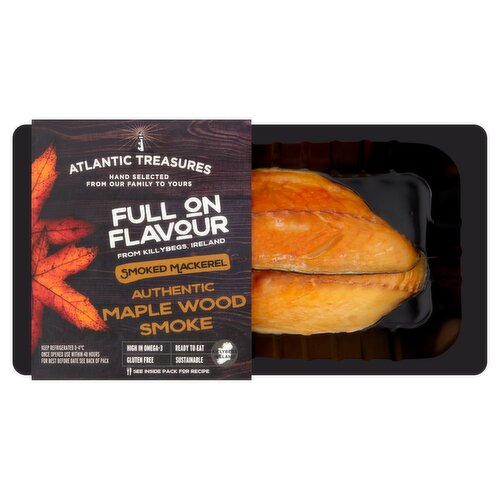 Atlantic Treasures Maple Wood Smoked Mackerel (170 g)