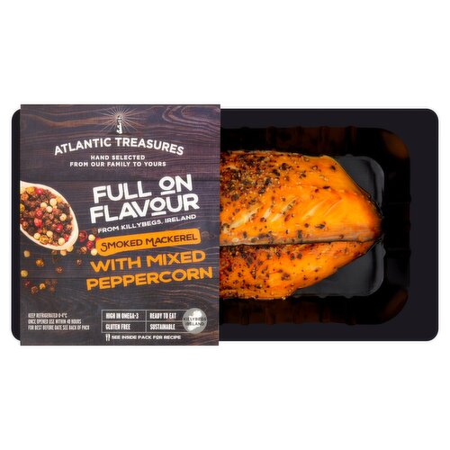 Atlantic Treasures Mixed Peppercorn Smoked Mackerel (170 g)