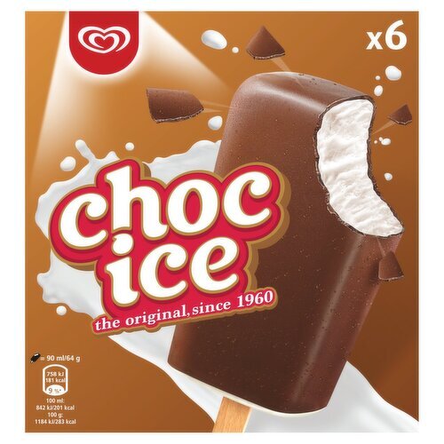 HB Choc Ice Ice Cream 6 Pack (90 ml)