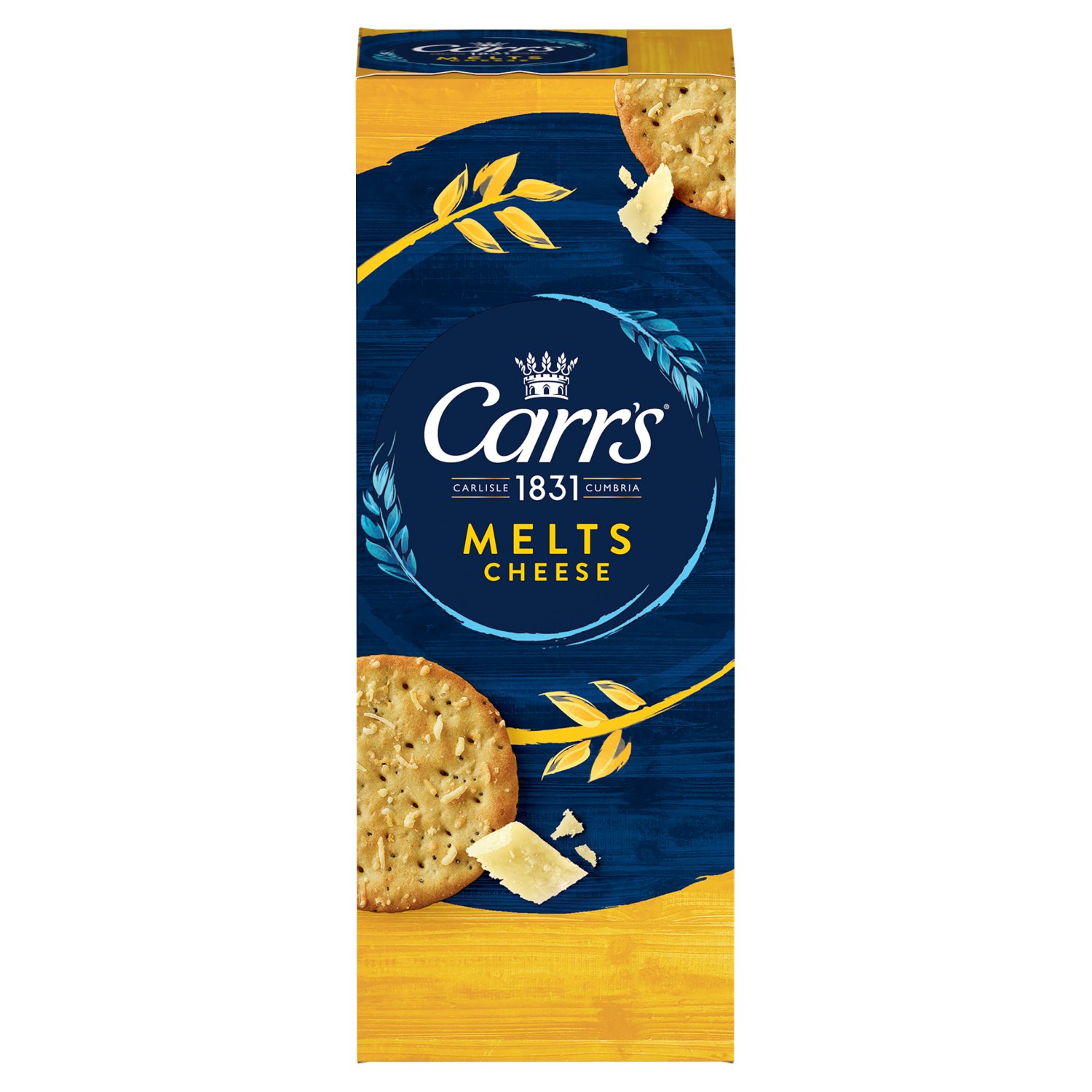 Deliciously crisp with a light and melting texture, for the perfect snackable biscuit. 
Carr's Cheese Melts have a moreish and rich cheese flavour, that is perfect on it's own or topped to your own tastes. 
Why not try with Chipotle spiced Guacamole?