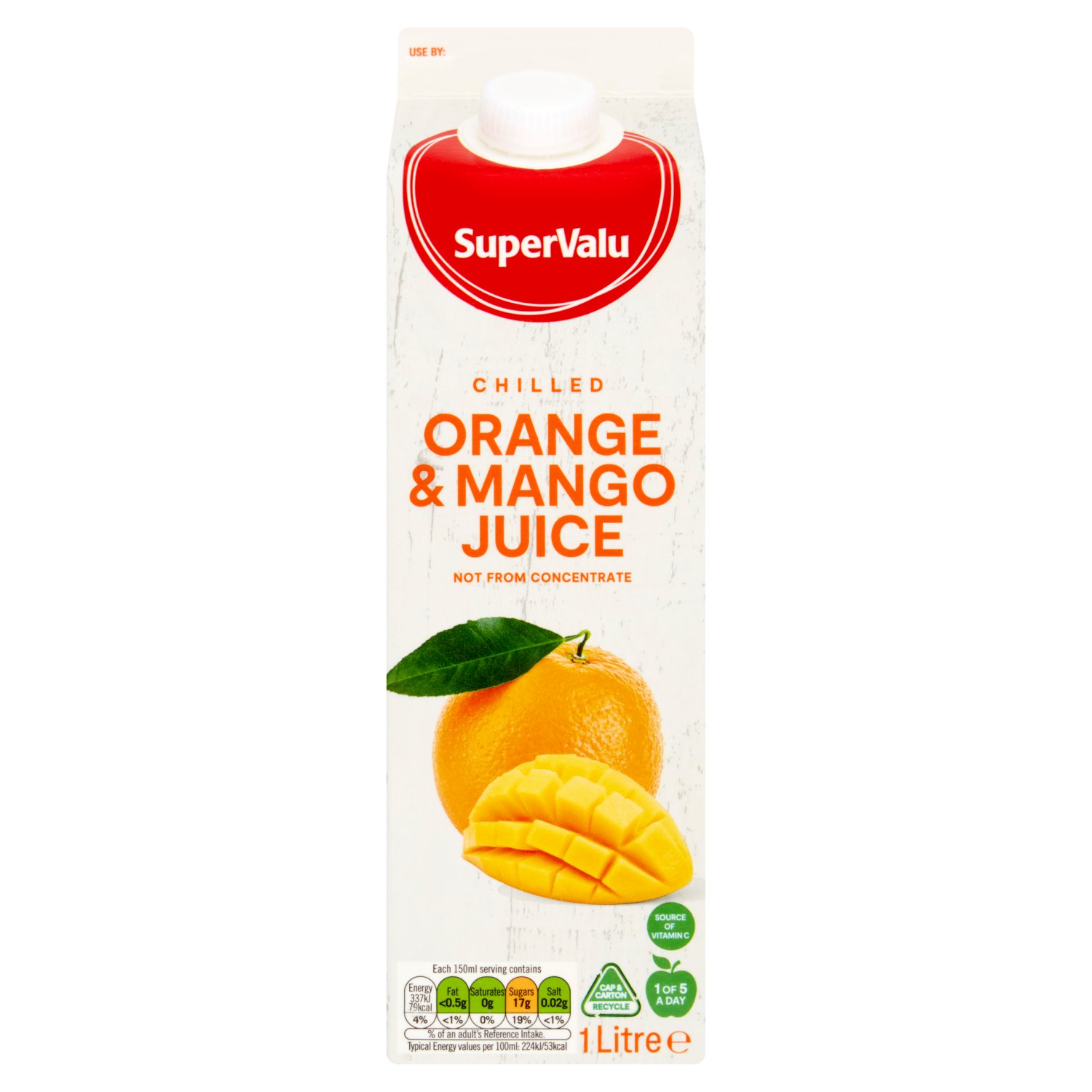 SuperValu Not From Concentrate Orange & Mango (1 L) (1 L)