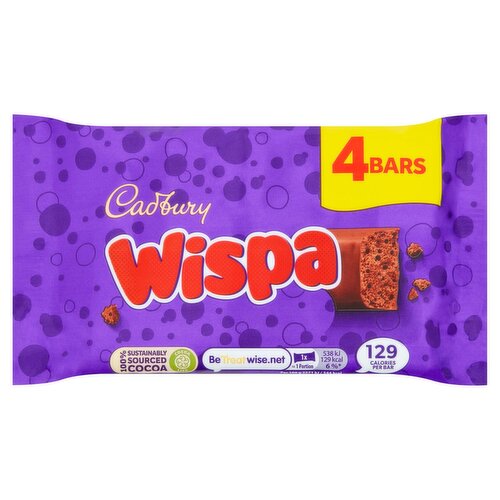 Cadbury Wispa Chocolate Bar 4 Pack (23.7 g)