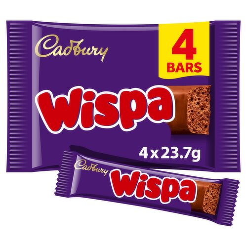Cadbury Wispa Chocolate Bar 4 Pack (23.7 g)