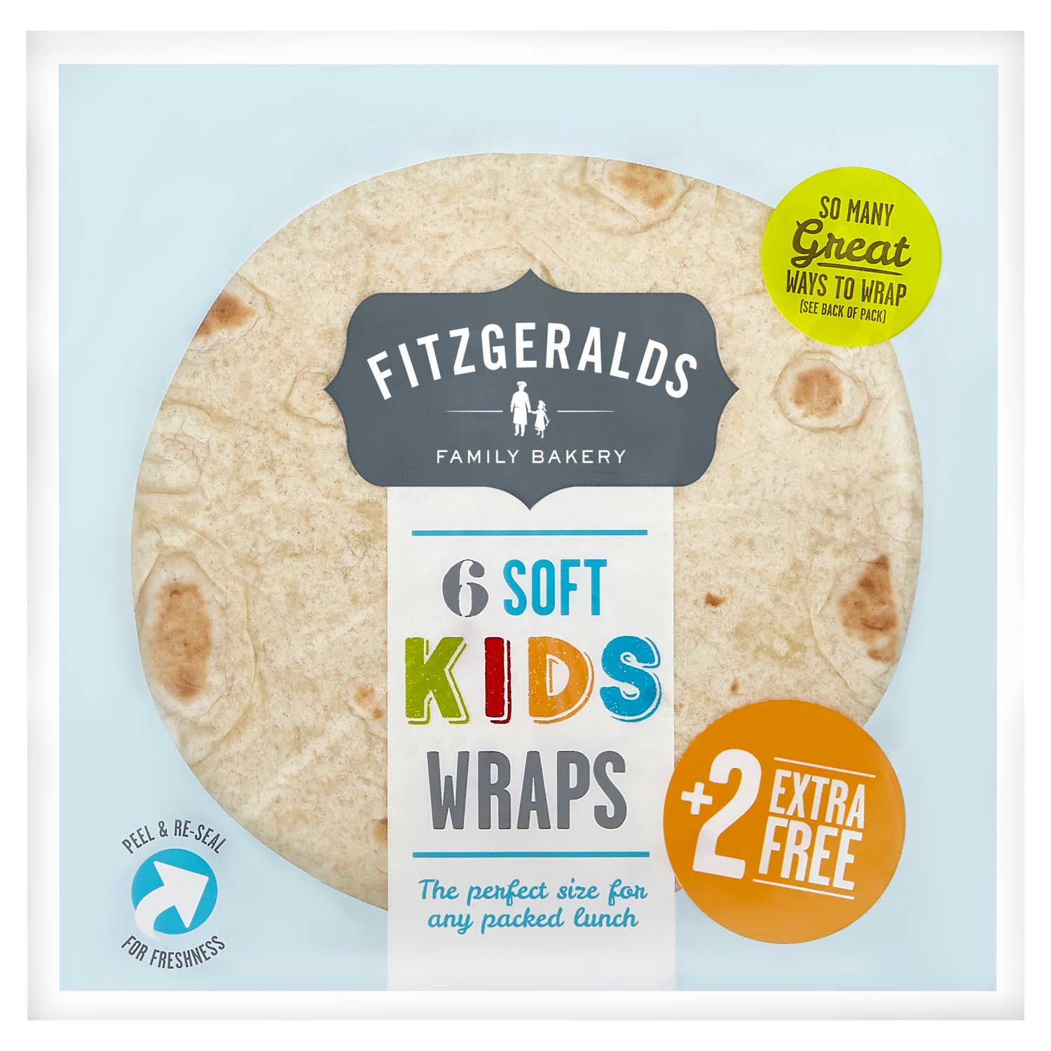Fitzgeralds Soft Kids Wraps 8 Pack (320 g)