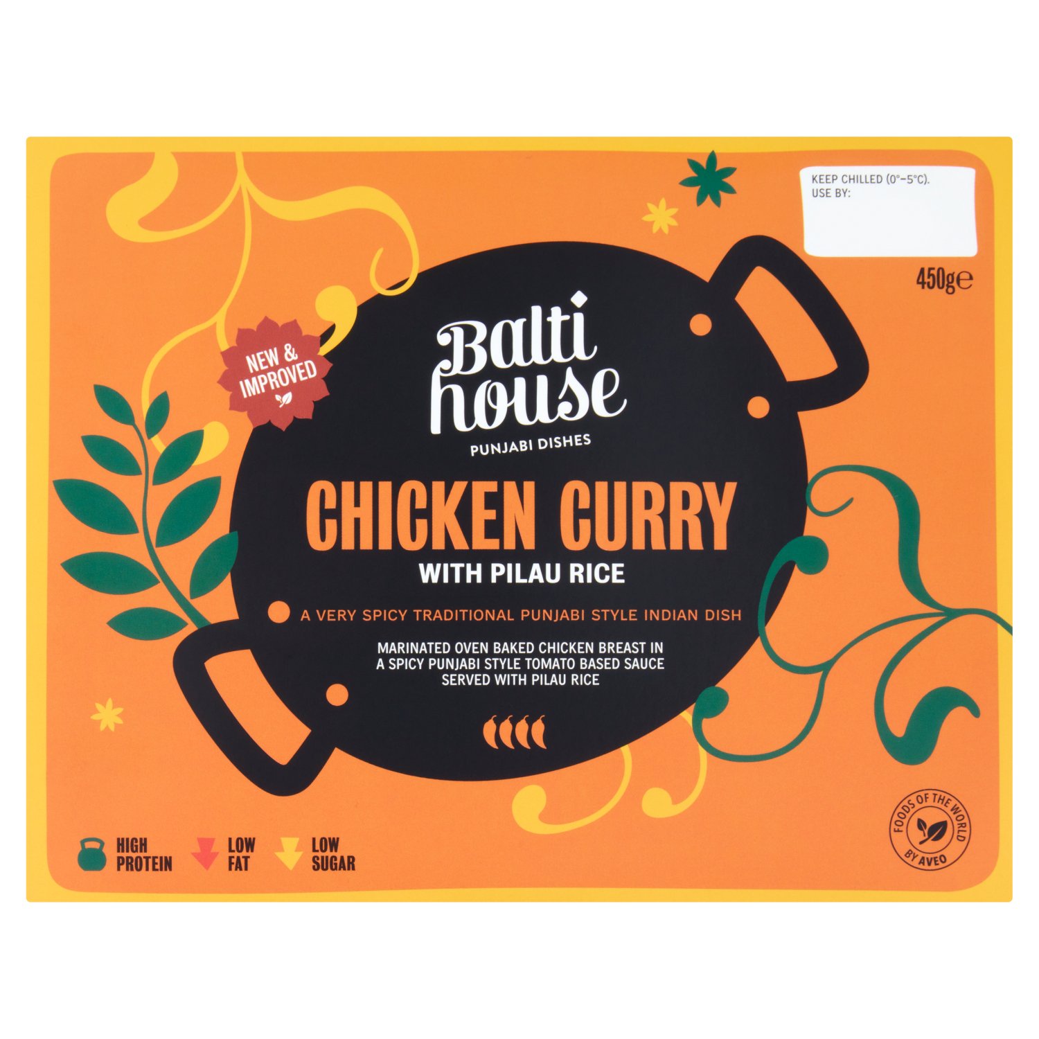 Balti House Chicken Curry with Pilau Rice (450 g)