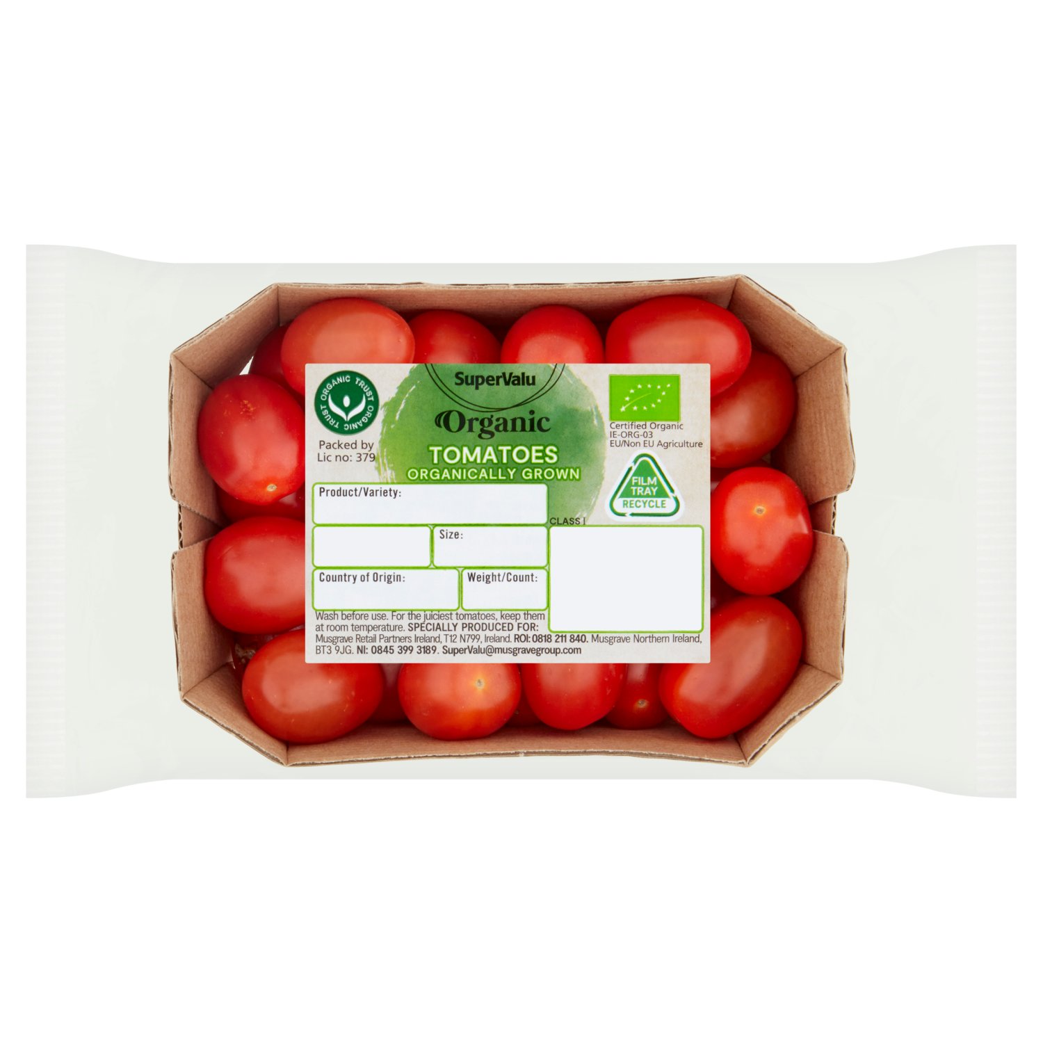 SuperValu Organic Cherry Tomato Punnet (250 g)