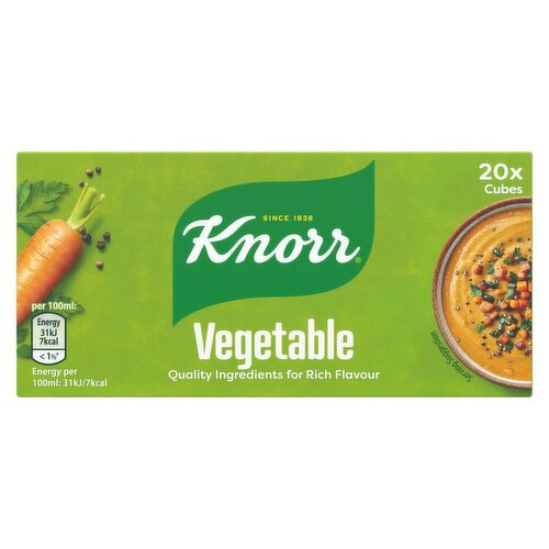 Knorr Vegetable Stock Cubes 20 Pack (200 g)