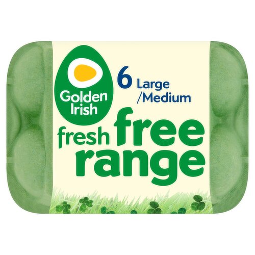 Golden Irish Free Range Medium/Large Eggs (6 Piece)