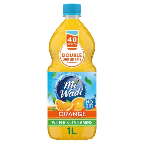 Mi Wadi Orange Double Concentrate No Added Sugar (1 L)