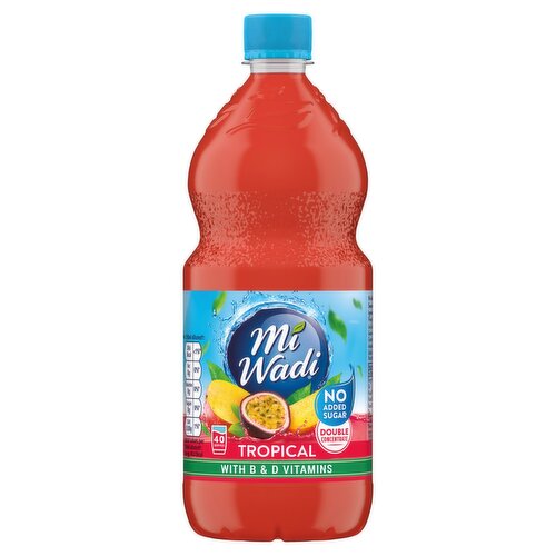 Mi Wadi Tropical Double Concentrate No Added Sugar (1 L)