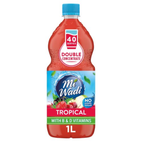 Mi Wadi Tropical Double Concentrate No Added Sugar (1 L)