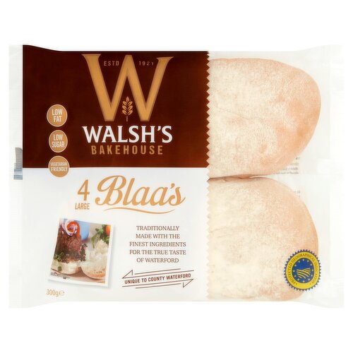 Walshs Bakehouse Large Blaas 4 Pack (300 g)