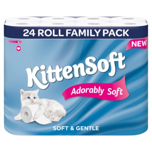 Kittensoft White Toilet Tissue 24 Roll (24 Roll)