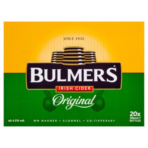 Bulmers Irish Cider Bottles 20 Pack (300 ml)