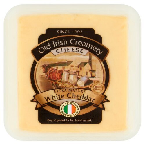 Old Irish Creamery Cheddar With Extra Mature White Cheddar (200 g)